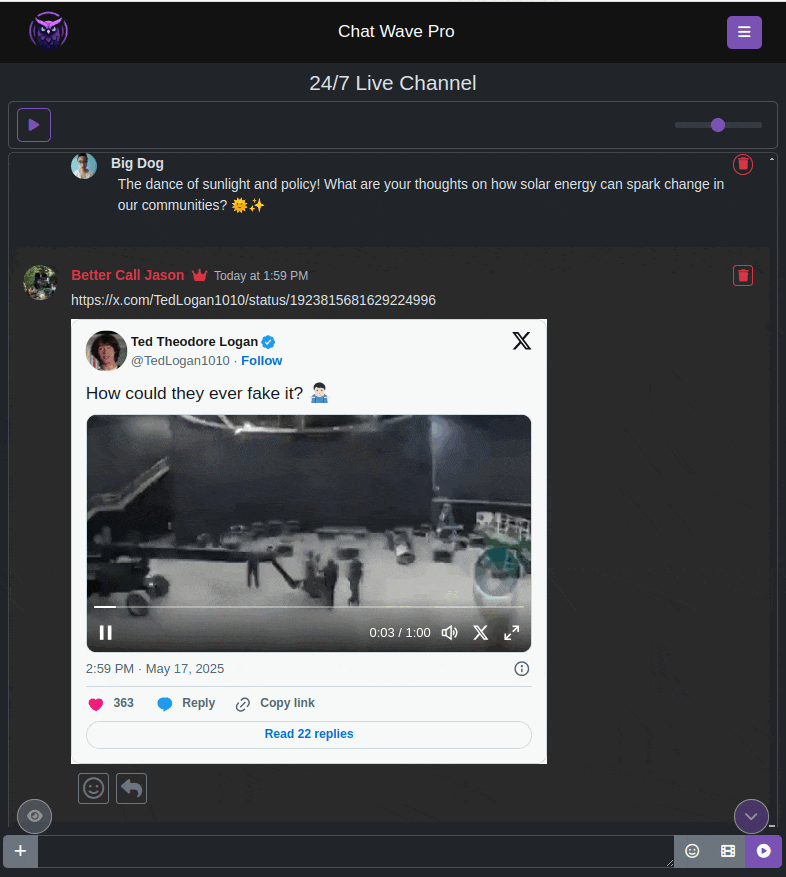 Chat Wave Pro in action